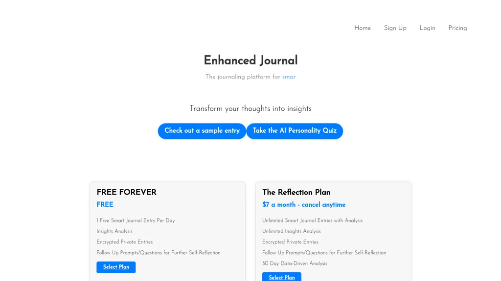 Enhanced Journal website