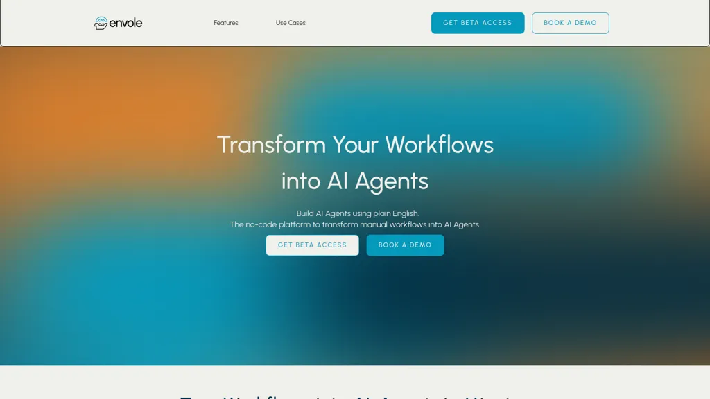 Envole website