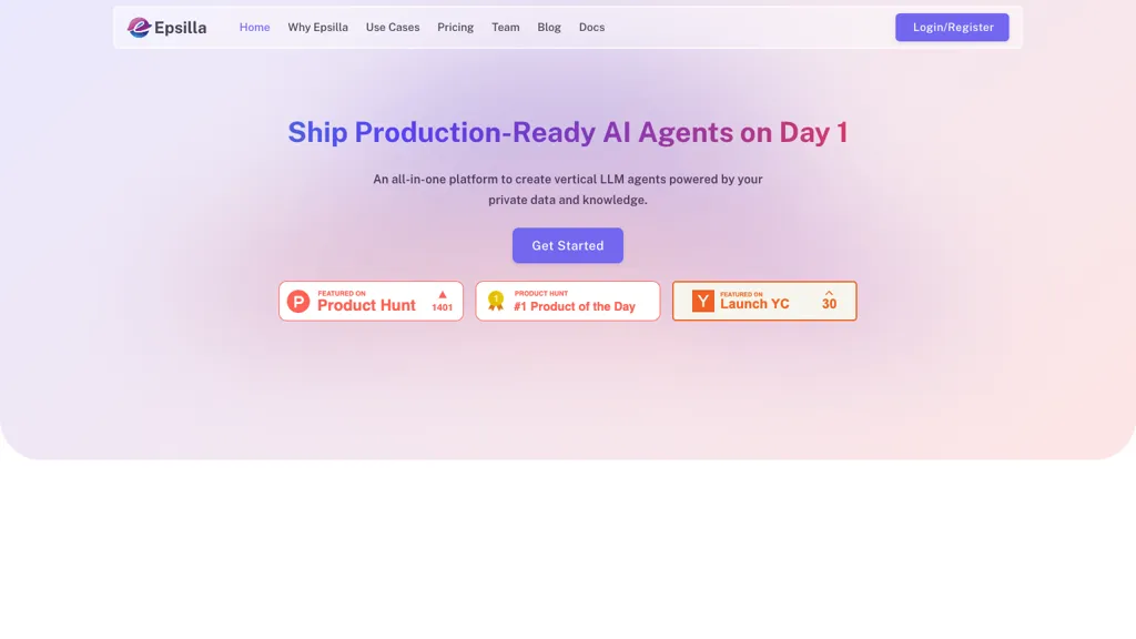 Epsilla website