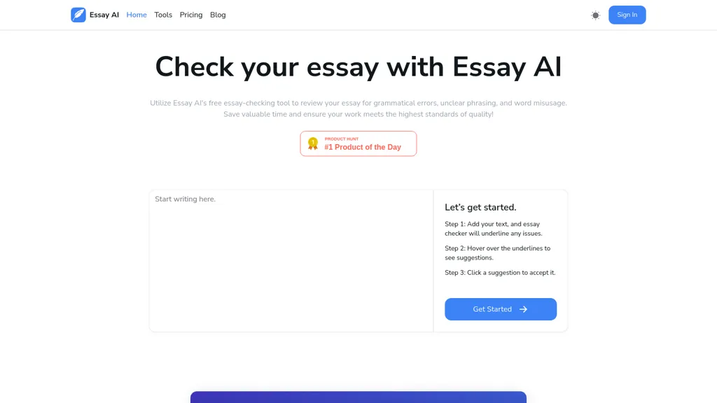 Essay Checker website