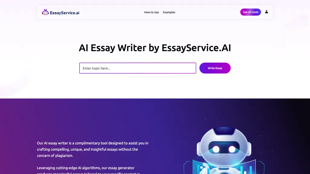 EssayService.ai website