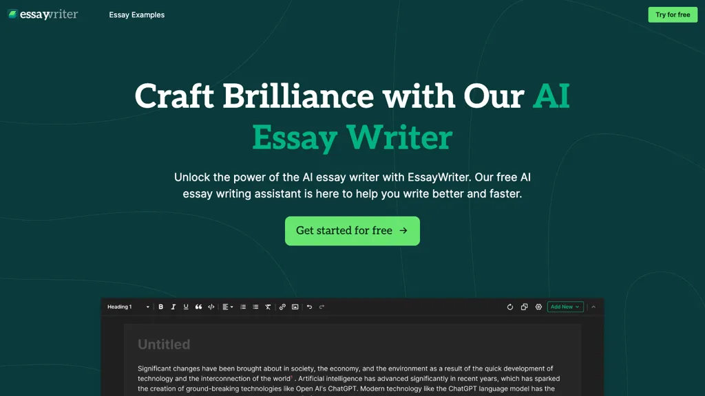 EssayWriter io website