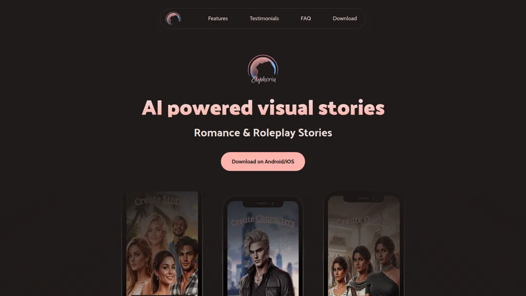 Euphoria Stories AI tool screenshot