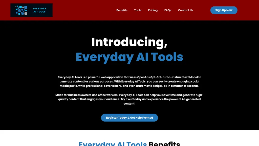 Everyday AI Tools website