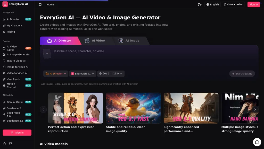 EveryGen AI screenshot
