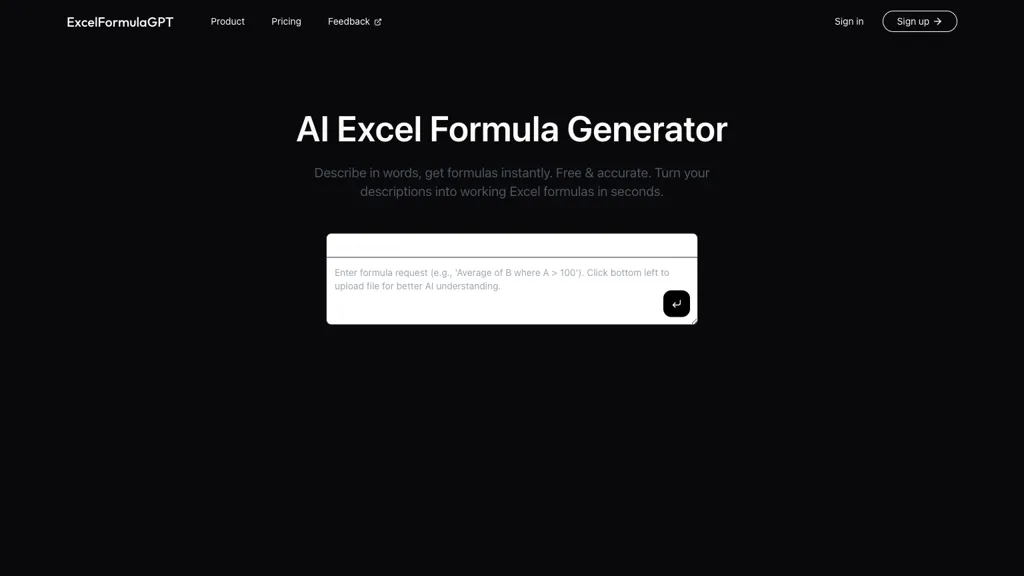 Excel Formula GPT website
