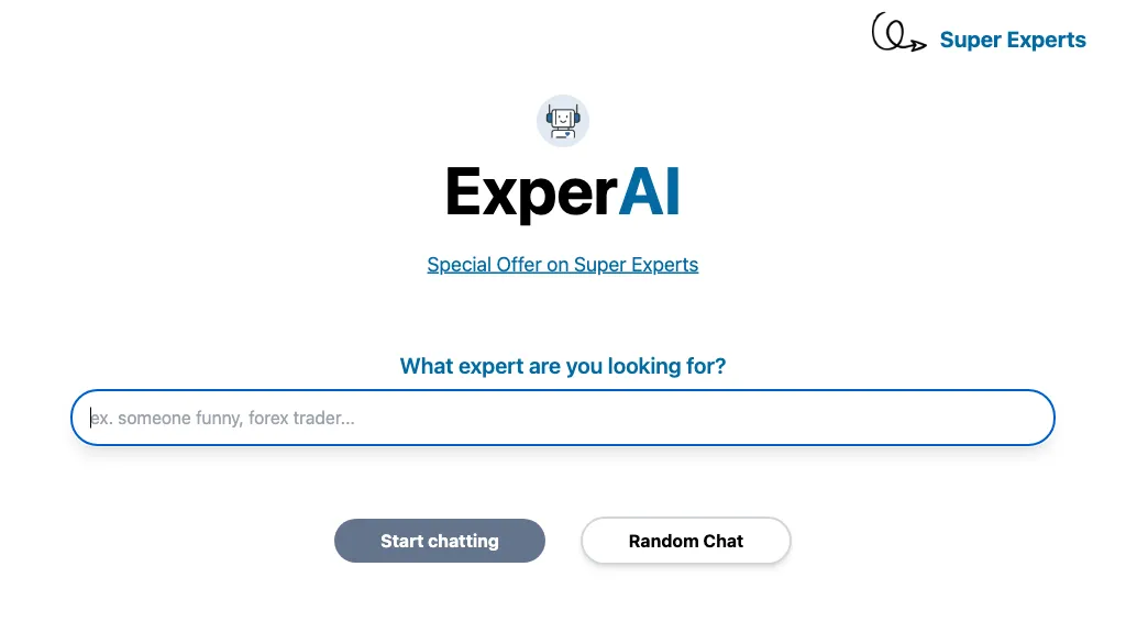 ExperAI website