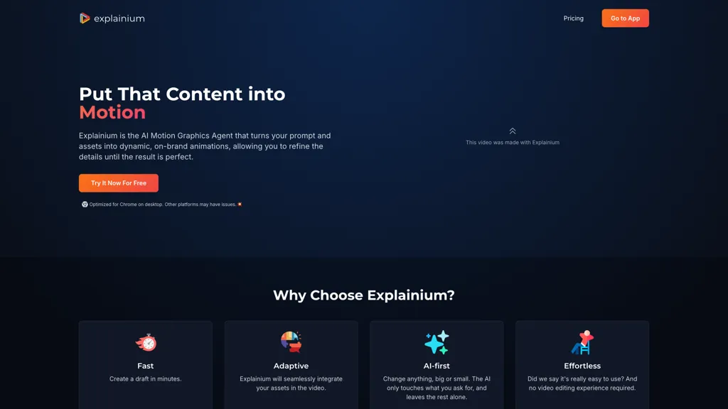 Explainium AI tool screenshot