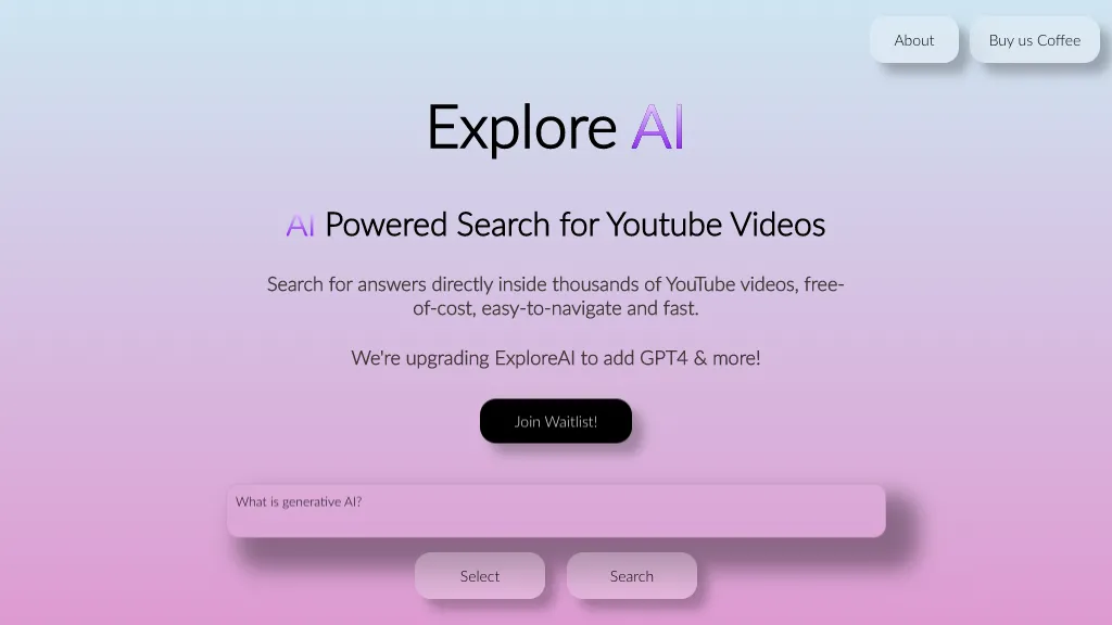 Explore AI website