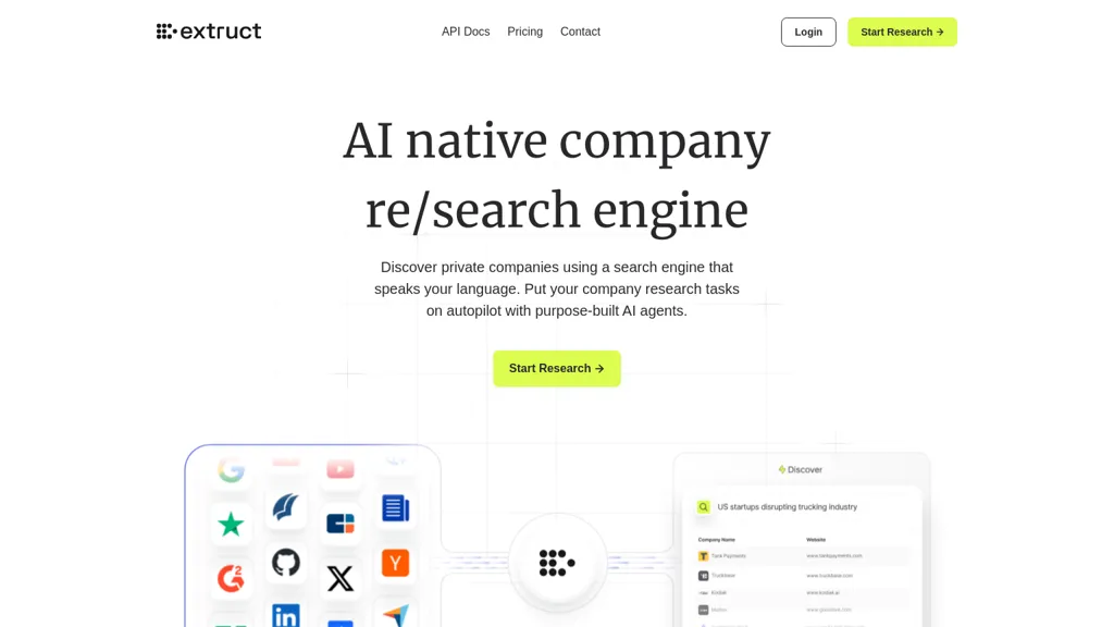 Extruct AI website