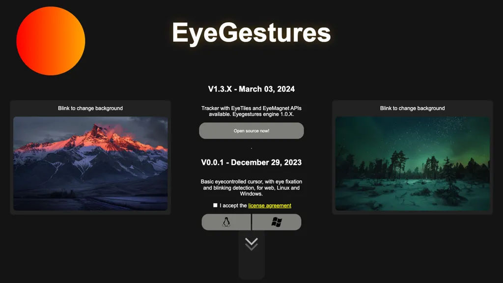 EyeGestures website