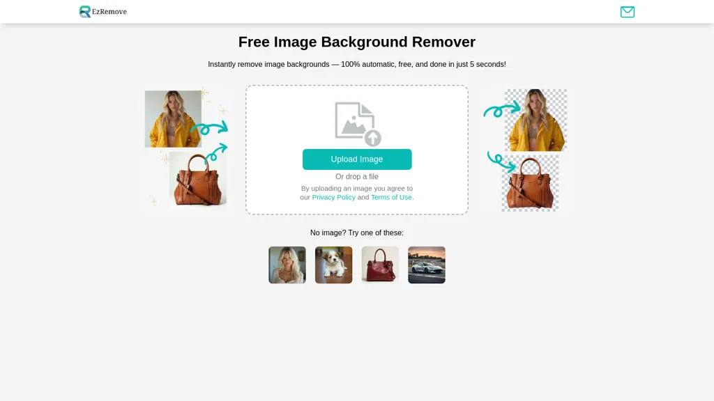 EzRemove.ai website