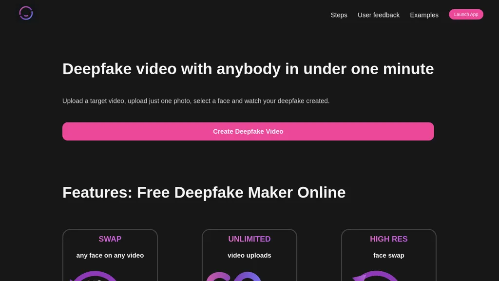 Face AI website