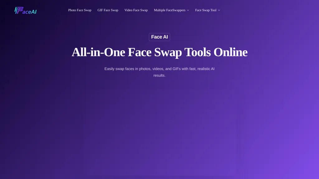 FaceAI.art AI tool screenshot
