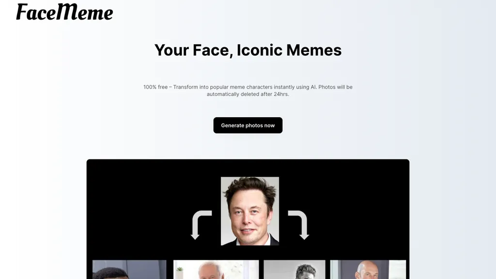 FaceMeme website