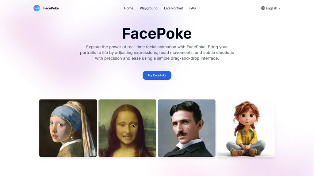 FacePoke website