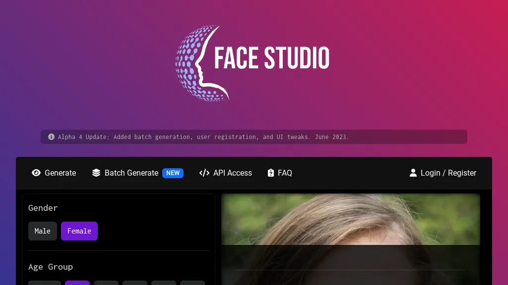 Facestudio website