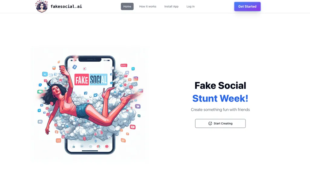 Fake Social website