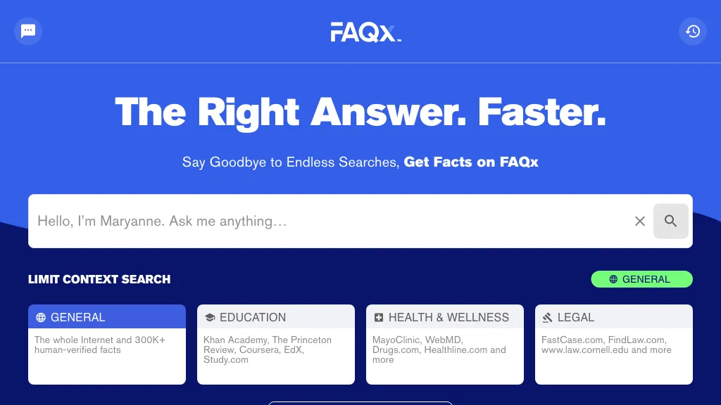 FAQx website