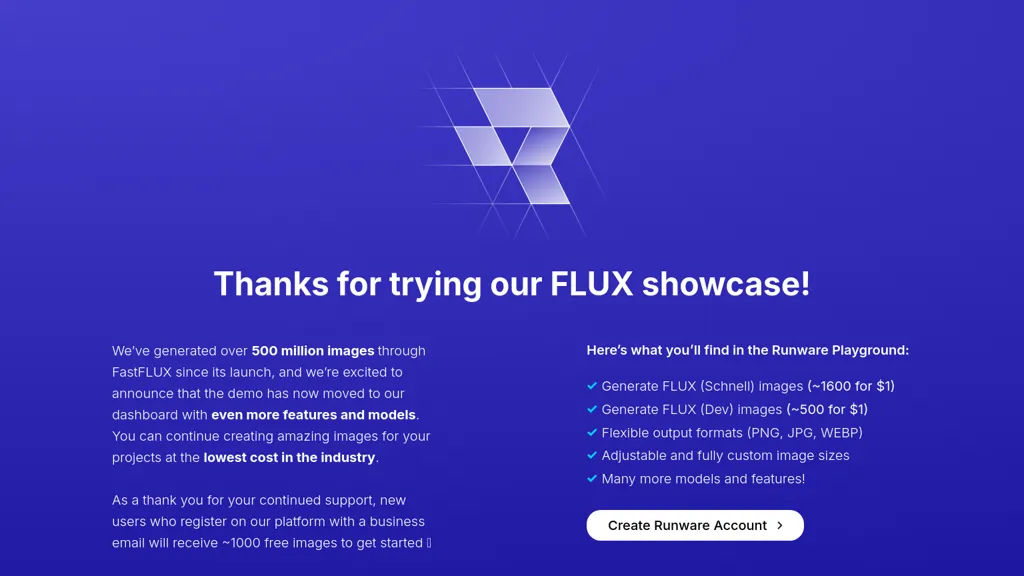 FastFlux AI tool screenshot