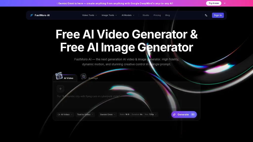 FastMoro AI AI tool screenshot