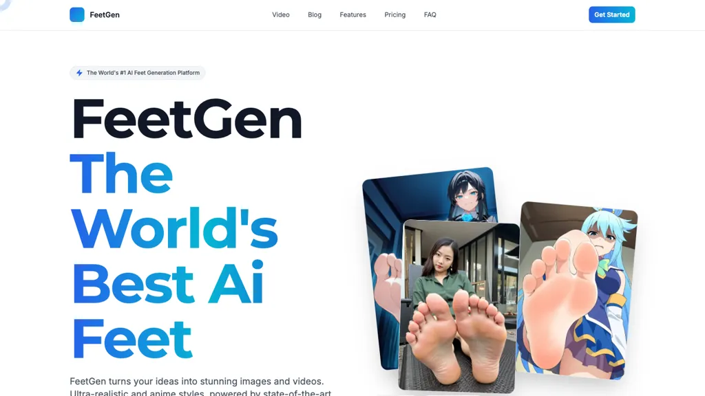 FeetGen AI tool screenshot