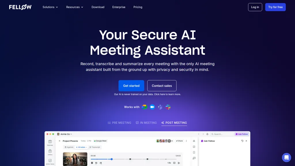 Fellow.ai alternatives and competitors
