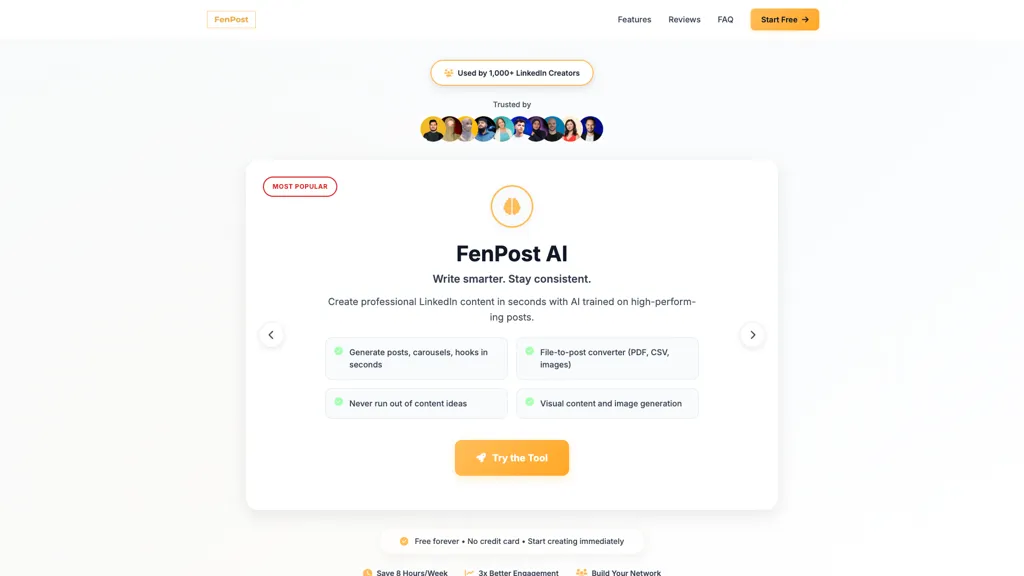 FenPost AI tool screenshot
