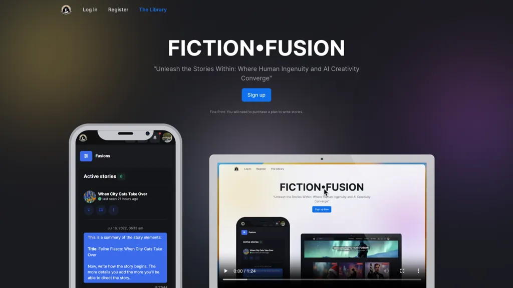 Fiction Fusion website