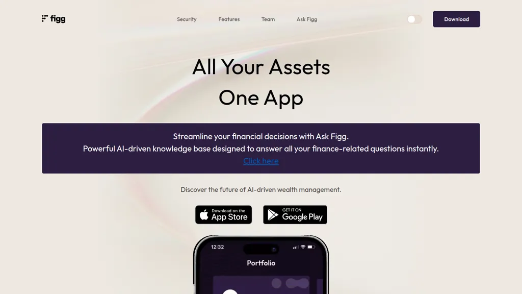 Figg Wealth AI tool screenshot