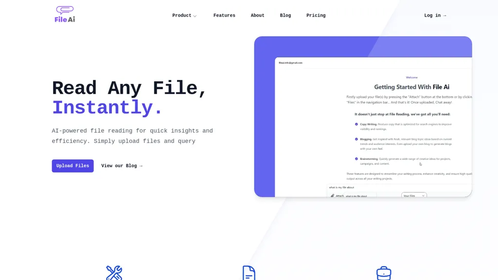 FileAI website