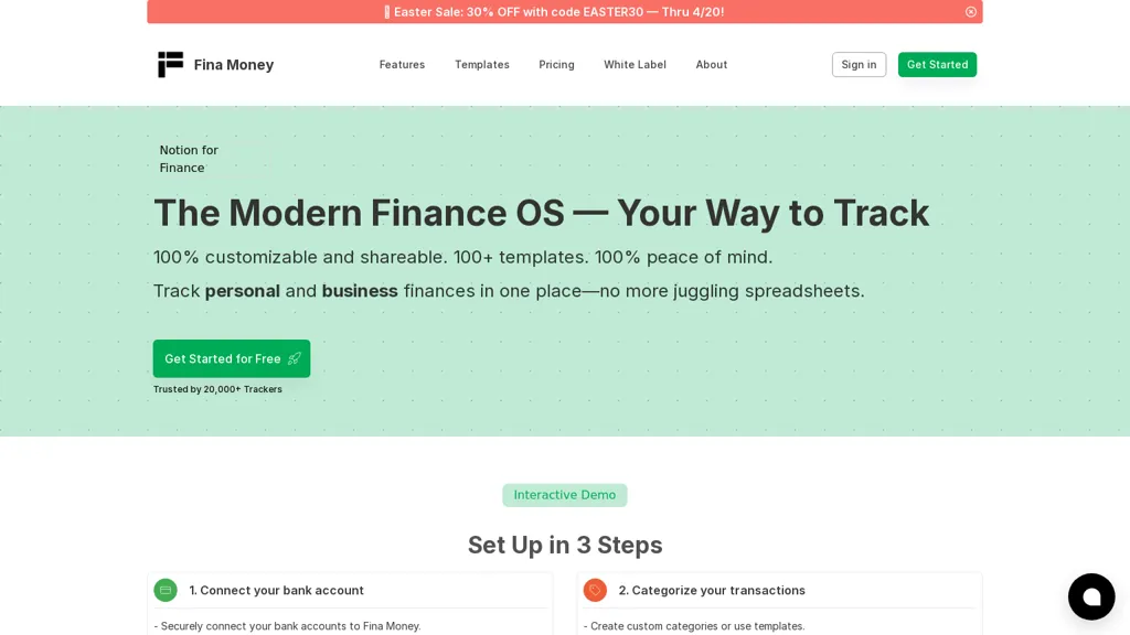 Fina Money website