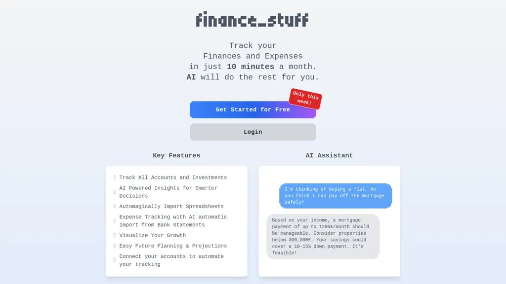 finance_stuff website