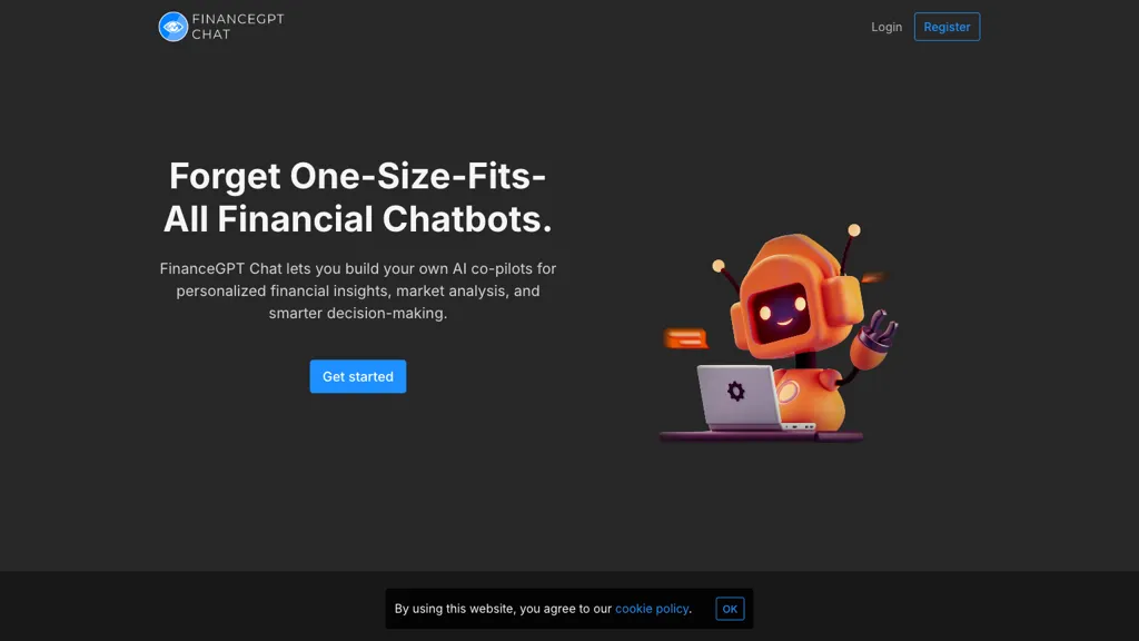 FinanceGPT Chat website