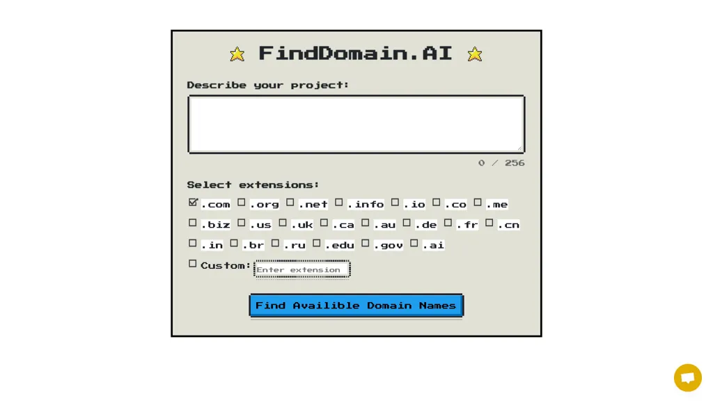 FindDomain.AI website