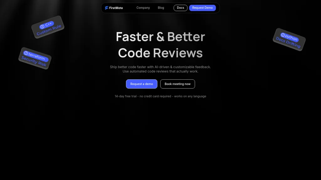FirstMate website