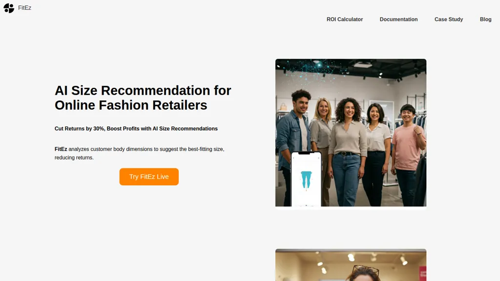 FitEz AI tool screenshot