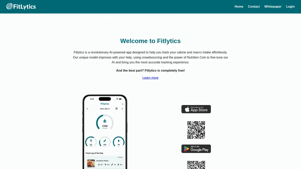 Fitlytics website