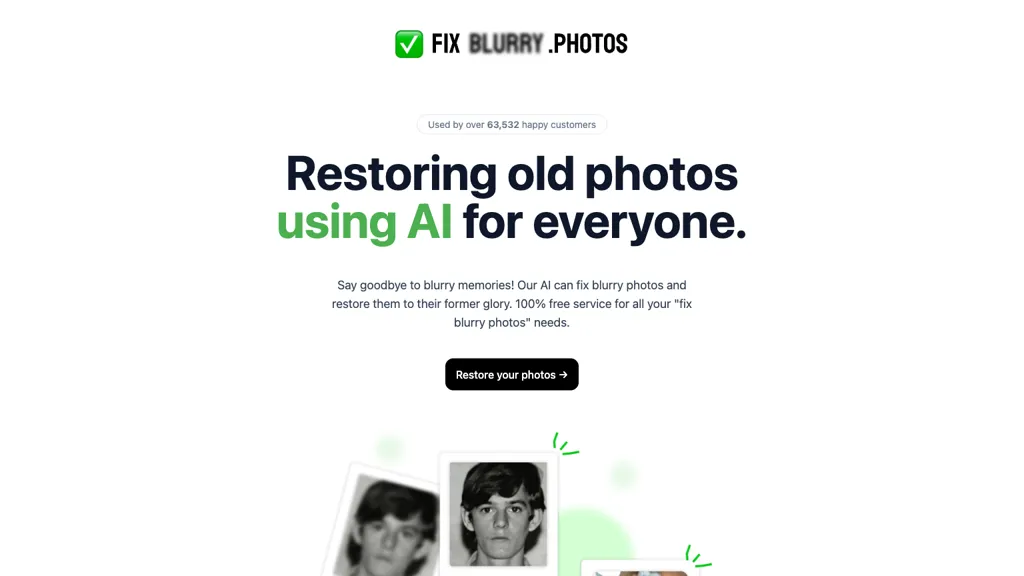 Fix Blurry Photos website