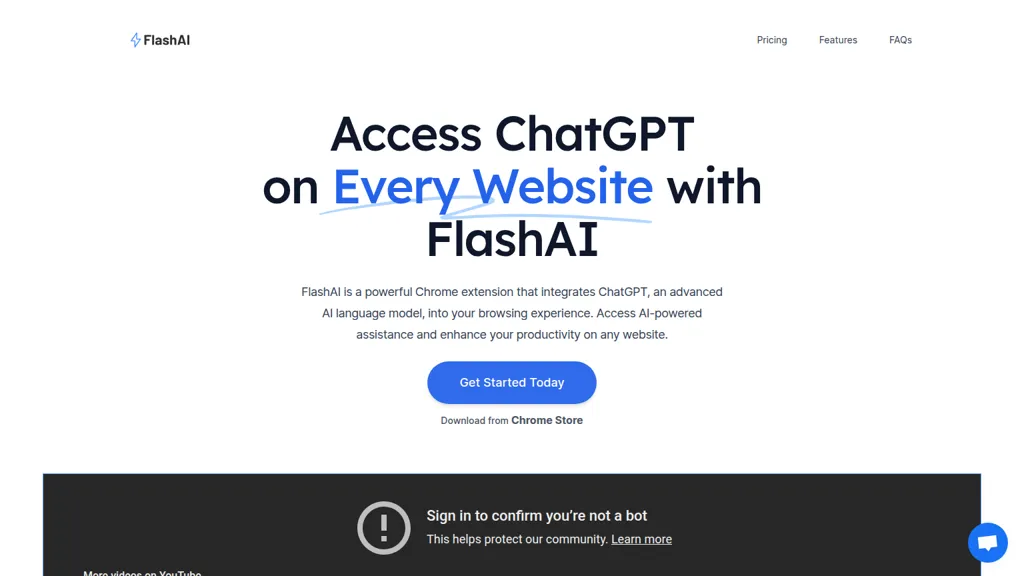 FlashAI AI tool screenshot