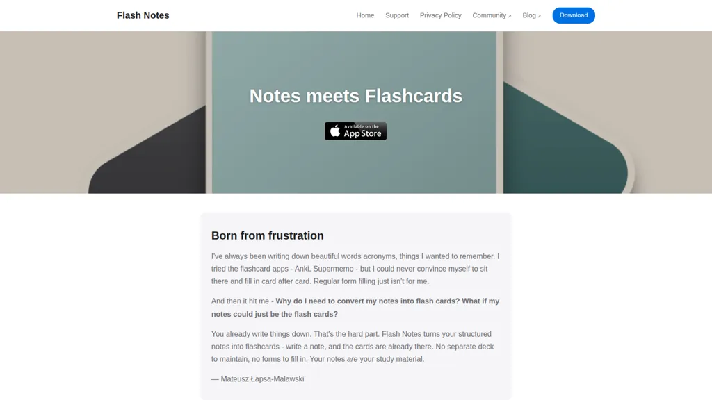 flashnotes.com AI tool screenshot