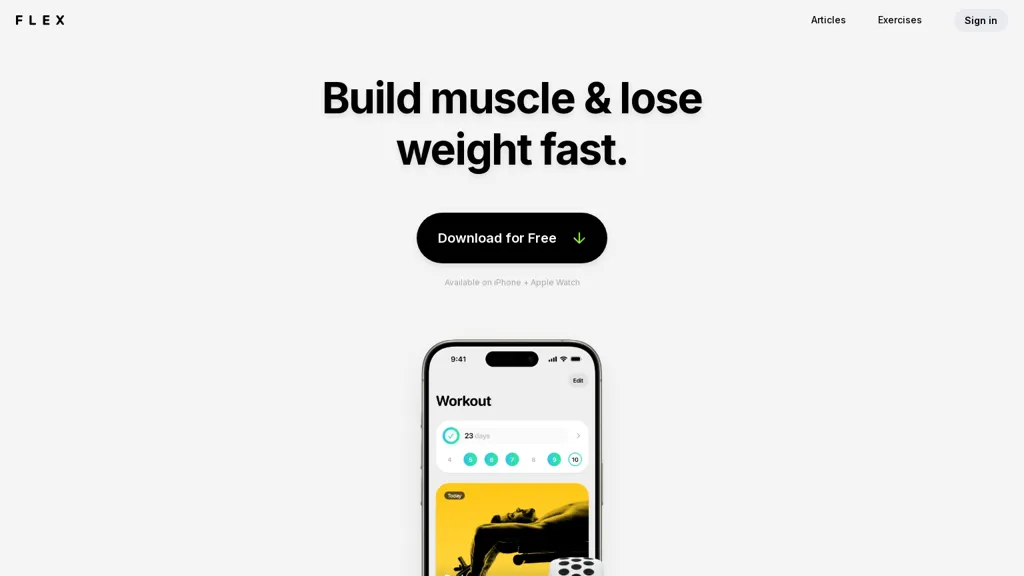Flex Fitness website