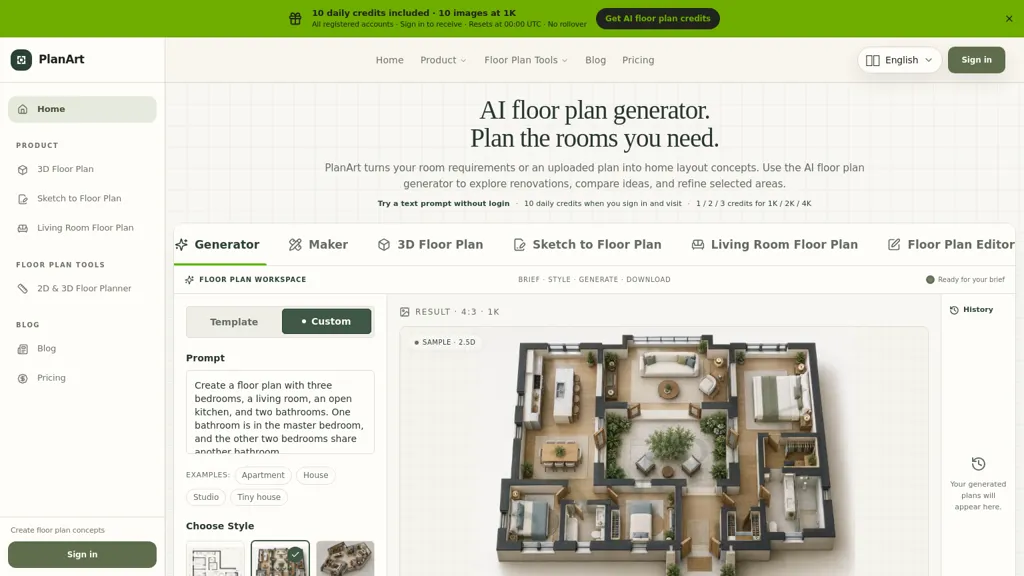PlanArt screenshot