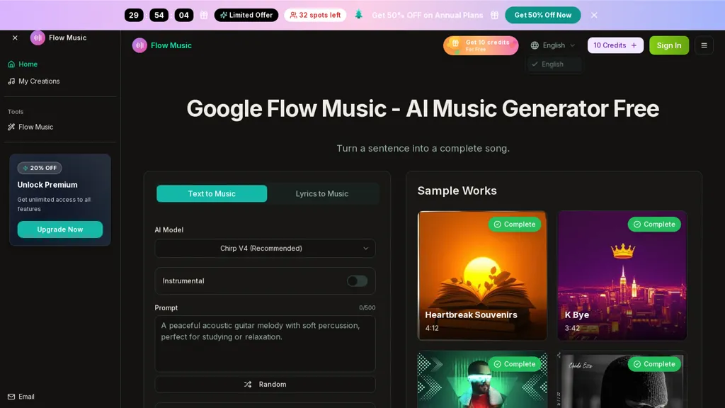 Flow-Music.app AI tool screenshot