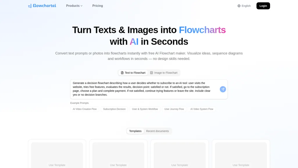 Flowchartai.tech AI tool screenshot
