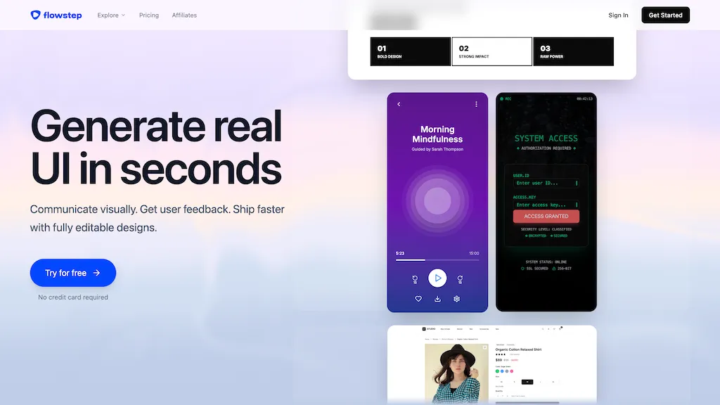 Flowstep.ai AI tool screenshot