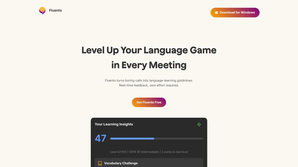 Fluento website