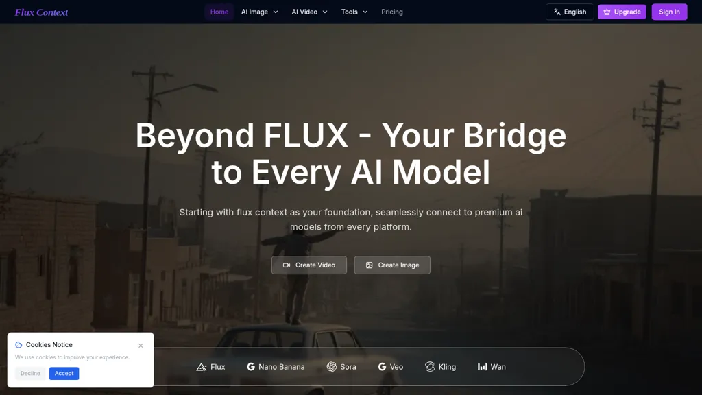 flux context AI tool screenshot