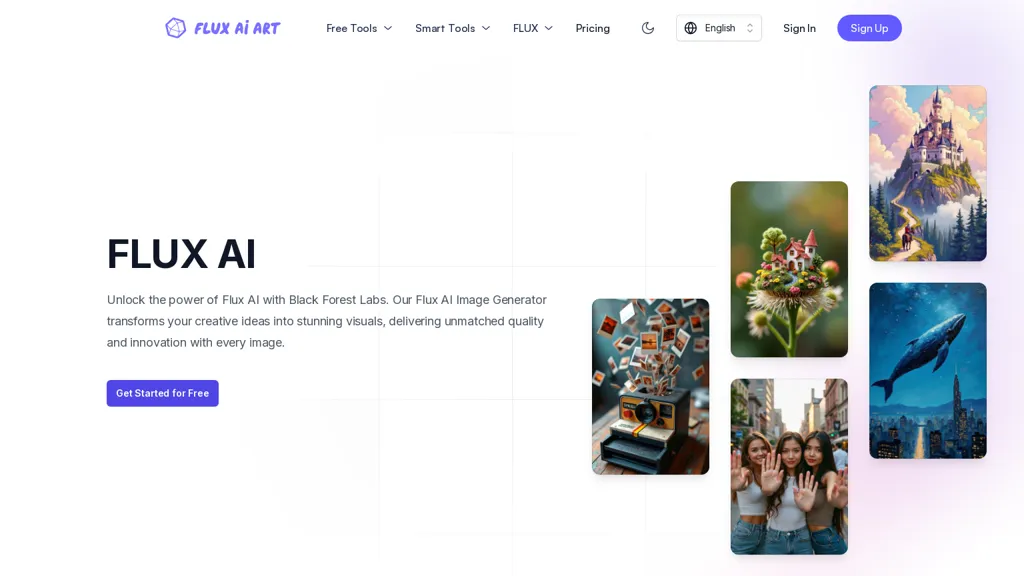 FLUX AI ART website