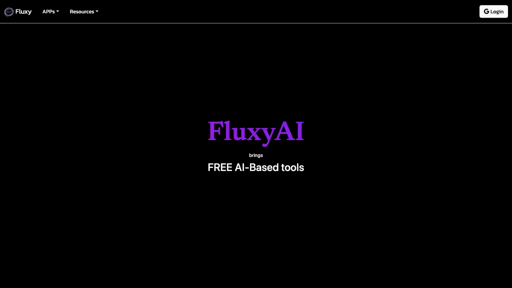 Fluxy AI website